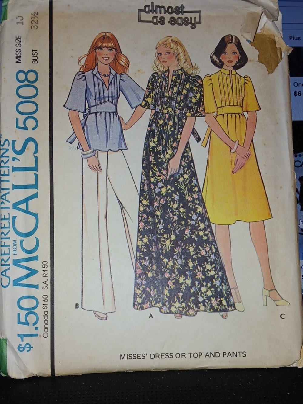 One McCall's pattern #5008 cut but in good order.